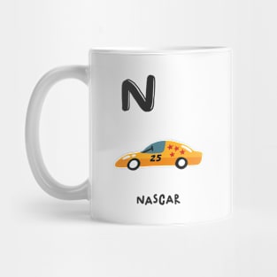 N is Nascar Mug